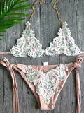 Halter Wrap Around Bikinis Diamond Bikini Women Swimsuit Female Swimwear Two Pieces Bikini Set Brazilian Bathing Suit Swim Lady