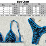 Sexy Leopard Print Bikini 2 Piece Set Women Laced Up Split Swimsuit Low Waist Beachwear 2025 New Summer Swimwear Bikinis Set