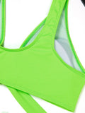 2026 Ring Linked Bikini Solid Bandage Swimwear Female Sexy Swimsuit Women Bathers Bathing Swimming Swim Suit Beachwear