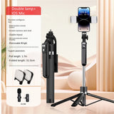 Roreta new 1.7M Portable camera tripod with wireless remote control and 360 ° rotation phone holder for video recording and live