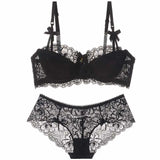 Aesthetic French Lace Minimizer Bra - Thin Strap Bralette Reduces Full Bust, Elegant Lift & Seamless Design MOYISU Sexy Panty BB