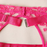 Sexy underwear French ultra-thin embroidered love mesh bra big breasts showing small sexy underwear set