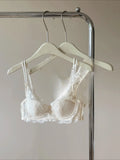 French Inspired Minimiser Bra Women Sexy Lingerie Set Large Chest Support Thin Comfort Half Cup Soft Underwire Anti Sagging
