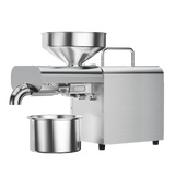 Electric Oil Press Machine,Cold/Hot Press for Home Use Automatic Oil Extractor for Peanut/Sesame/Sunflower Seeds,Stainless