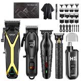 1/2/3/5-Piece Cordless Professional Men's Grooming Set Cordless Rechargeable hair Shaver trimmer Portable PrecisionTools