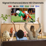 DLUXURY Digital Converter Box for TV, Mini ATSC Tuner [Hidden Behind TV], Watch & Record Free Over-The-Air Channels