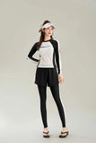 New Swimsuit with High-end Feel Sports Split Two-piece Set, Conservative Slimming, Flat Corner Pants, Hot Spring Swimsuit