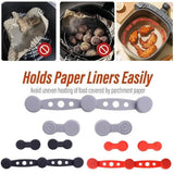 Air Fryer Magnet Silicone Buckle Baking Paper Fixation Tool Prevent Paper To Burn Magnetic Air Fryer Buckle for Kitchen Baking