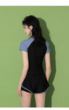 Swimsuit Women's Summer Split Casual Sports Plus Size Swimsuit Conservative Slimming Swimming Pool Swimming Equipment
