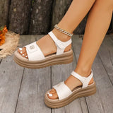 Women Comfortable Sandals Wedges Platform Ankle Strap Casual  Walking Sandals