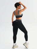 2 pcs Women Seamless Yoga Sets Jogging Outfit Sport Leggings Bra Sportswear Woman Gym Outfit Workout Set Yoga Clothes Activewear