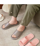 Big Size EU48 Indoor Slippers For Women Men Spring Summer House Shoes Soft Leather Anti-slip Open Toe Couples Home Floor Slides