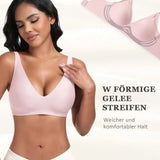 Women's Deep V Seamless Wire-Free Bra Plus Size Solid Color 3/4 Cup Thin Bra Comfortable Push-up Bra Underwear