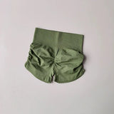 High Waist Women's Yoga Fitness Shorts Tight Fit Abdominal Slimming Lifted Buttocks Three Part Pants Exercise Clothing