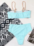 2026 Sexy Bikini Push Up Swimwear Swimsuit Women Patchwork High Waist Bikinis Set Bathing Suit Beach Bikini Taille Haute Tankini