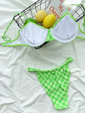 Bikini 2026 Sexy Push Up Swimwear Swimsuit Women Plaid Checkered Bikinis Set Bathing Suit Beach Bikini Female Biquinis Feminino