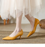 Patent Leather Fashion High Heels 2026Pointed Toe Pumps Elegant Woman Heeled Shoes Shallow Mouth Candy Colored Sexy Single Shoes