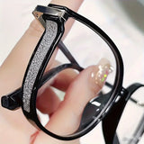 Reading Glasses Women Men Square Prescription Lenses Multifocal Eyeglasses Anti-blue Light Computer Eyewear Frames