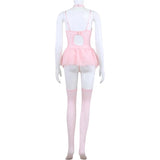 Toucheart Lace Fancy Patchwork Garters Sexy Lingerie Girly Pink Corset Dress Stocking Matching Cute Sexy Uniform Lingerie New