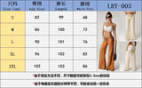 2026 New Women Elegant Solid Color Lace Trim High Waist Wide Leg Pants Casual Loose Palazzo Trousers