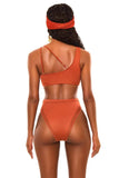 Sexy Bikini Women High Waist Totem Print Hollow Swimwear Swimsuit Female Beach Bikinis Set Bathing Suit Banadores Mujer 2026 New