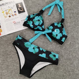 DEKA Women Plus Size Bikini Set Push Up Swimwear Print Biquini Feminino Tankini  Mujer Swimsuit Tanga Swimming Bathing Suit
