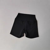 Women's High-Waist Quick-Drying Yoga Sports Shorts Nude Summer Fitness Running Training Three Quarter Length