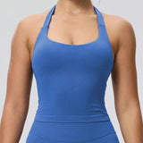 Neck Halter Yoga Vest Shockproof Running Sports High-strength Sports Underwear Fitness Pilates Suspender Beautiful Back Summer