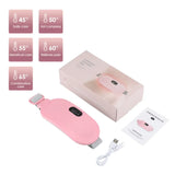 AGDOAD USB Menstrual Heating Pad With Abdominal Vibration Massager
