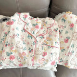 Thin Cotton Women's Short-sleeved Pajamas Set Summer Cute and Casual Sweet and Girly Thin Home Wear Set Sausage Dog Sleepwear