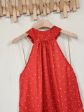 Phantasy Office Lady Polka Dot Tanks Eleghant Halter Black Top Women Sexy Lace up Sleeveless Red Vest 2026 Summer Clothing