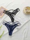 3-pack fashionable multi-color lace thong sexy Lingerie lightweight and easy to clean women's underwear C937