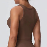 Women's Yoga Vest Shockproof Fixed Cup Beauty Back Yoga Top Outdoor Sports Running Fitness Vest