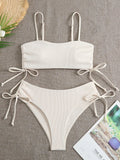 Sexy Bandeau Bikinis 2025 Women Brazilian Swimwear Female Swimsuit Two Pieces Bikini Set Bather Bathing Suits Girls Beach Wear