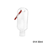 2PCS Refillable Bottles with Hook Alcohol Disinfectant Hand Sanitizer Empty Soap Dispenser Outdoor Portable Container Bottle