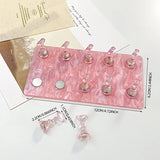 Double row acrylic nail stand base, comes with 10 Aurora nail display stands, nail art display tools