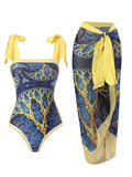 2026 String One Piece Swimsuit & Vent Skirt Padded Sexy Swimwear Women Bathing Suit Female Swimming Summer Beachwear Bodysuit