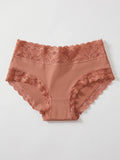 3PCS/Set Women's Sexy Lace Panties High Waist Hollow Out Briefs Breathable Underwear Female Elastic Soft Lingerie XS-XXL
