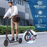 AOVOPRO LADPED LP60 Electric Scooter 350W 19mph Max Speed 8.5inch tire Folding Electric Scooter 16miles Max Range for Adult