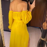 2026 Leopard Off Shoulder Long Sleeve 2 Pieces Set Beach Cover Up Cover-ups Beach Dress Beach Wear Beachwear Female Women V3728