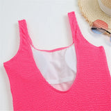2026 Sexy Women One Piece Swimsuit Swimwear Female Solid Push Up Thong Bather Bathing Suit Monokini Brazilian Swimming Suits