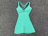 Adjustable double straps Open back  V shape back design Scrunch butt No front seam Flatlock Inseam  Removable pads BODYSUIT