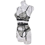 Two-piece Women's Set G-string Transparent Underwear Lolita Romantic Lingeries Set Sexy Bra and Panties Sets Lingerie for Woman