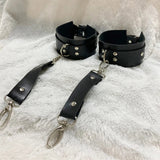 Cosplay Sex Leather Bondage Kit BDSM Restraints Fetish Erotic Sex Toys Couples Women Bandage Slave Collars  Handcuffs Adult Game