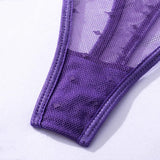 Toucheart Sexy Jumpsuit Embroidered Printing See-Through Sexy Lingerie For Women  Hollow Out Backless Sexy Pajamas Jumpsuit New
