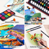 146 Piece Luxury Art Kit for Professionals With Crayons Pencils
