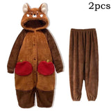 Adult Raccoon Cosplay Costume Robes Kigurumi Unicorn Onesie Anime Nightgown Halloween Cartoon Bear Pajamas Winter