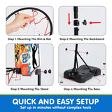 Joyfy Adjustable Kids Basketball Hoop With 4 Balls