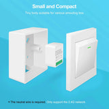 Mini 16A WiFi Switch Works with Tuya Smart Life App 2 Way Control Smart Home Automation Module Interruptor Work for Alexa Google