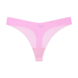 Girls Briefs Seamless Women Panties Sexy G String Ice Silk Underwear T Back Sports Yoga Thong Traceless Plus Size S-XL